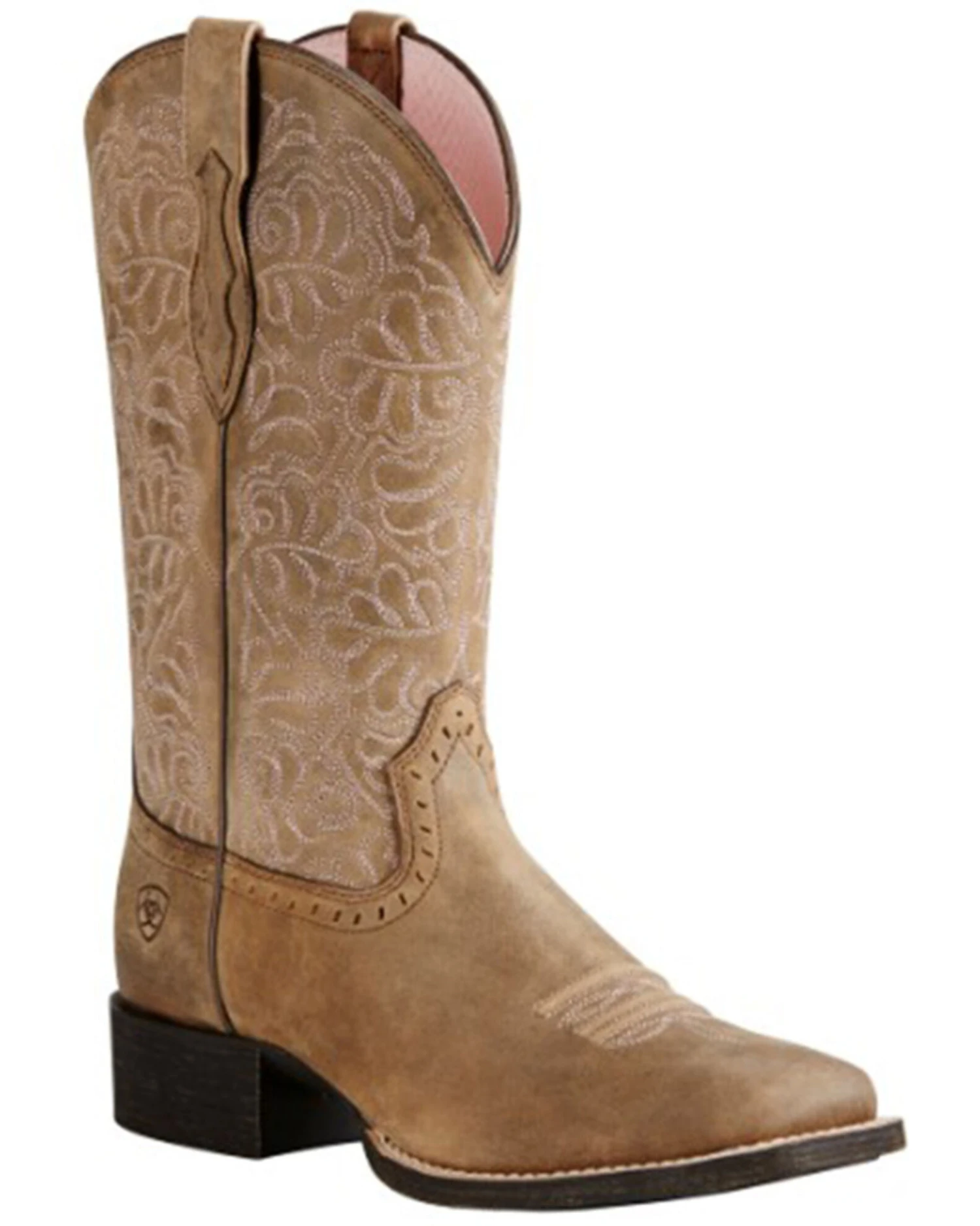 Ariat Women's Rich Brown Round Up Remuda Western Boots - Square Toe