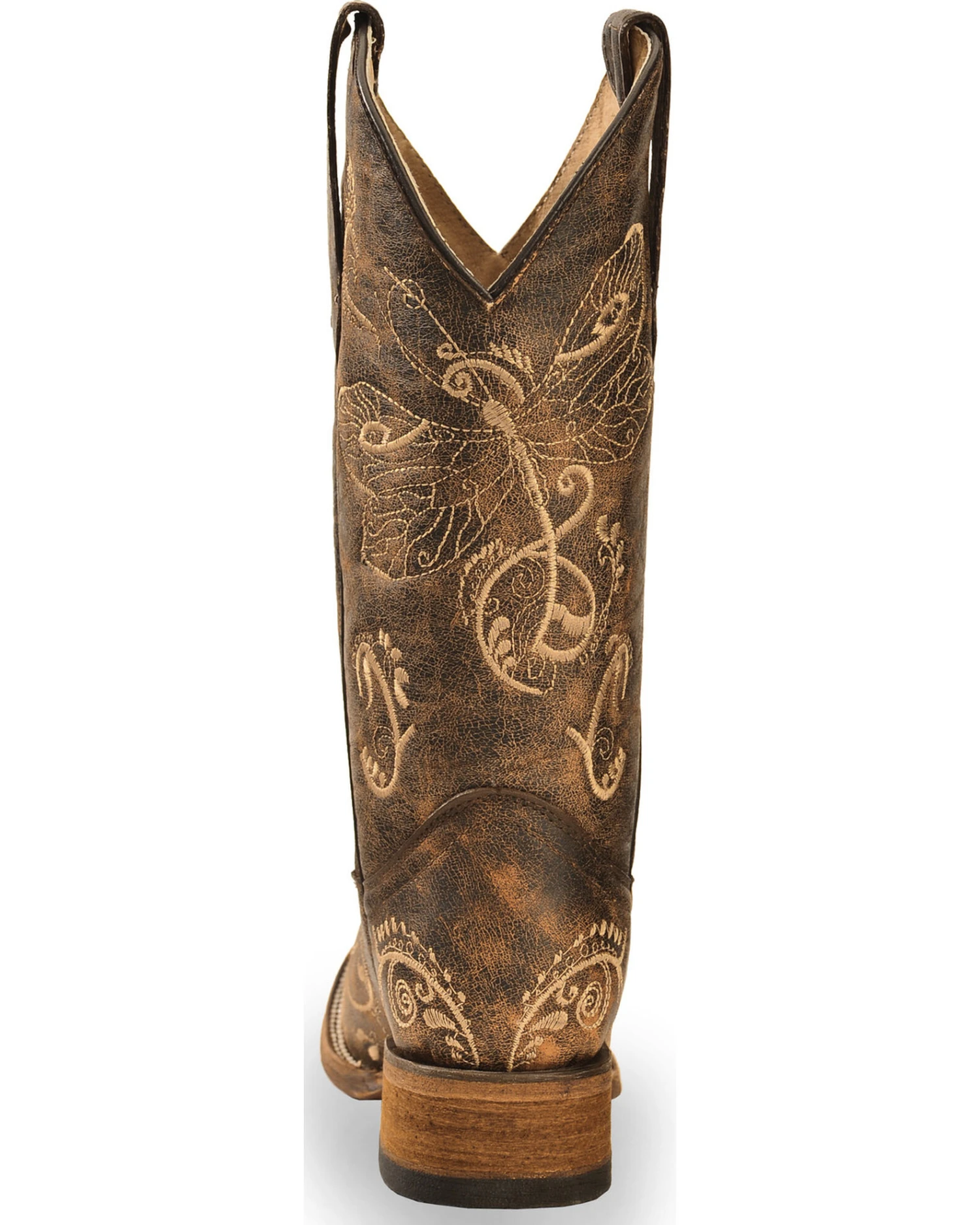 Circle G Women's Dragonfly Embroidered Western Boots - Square Toe - Image 7