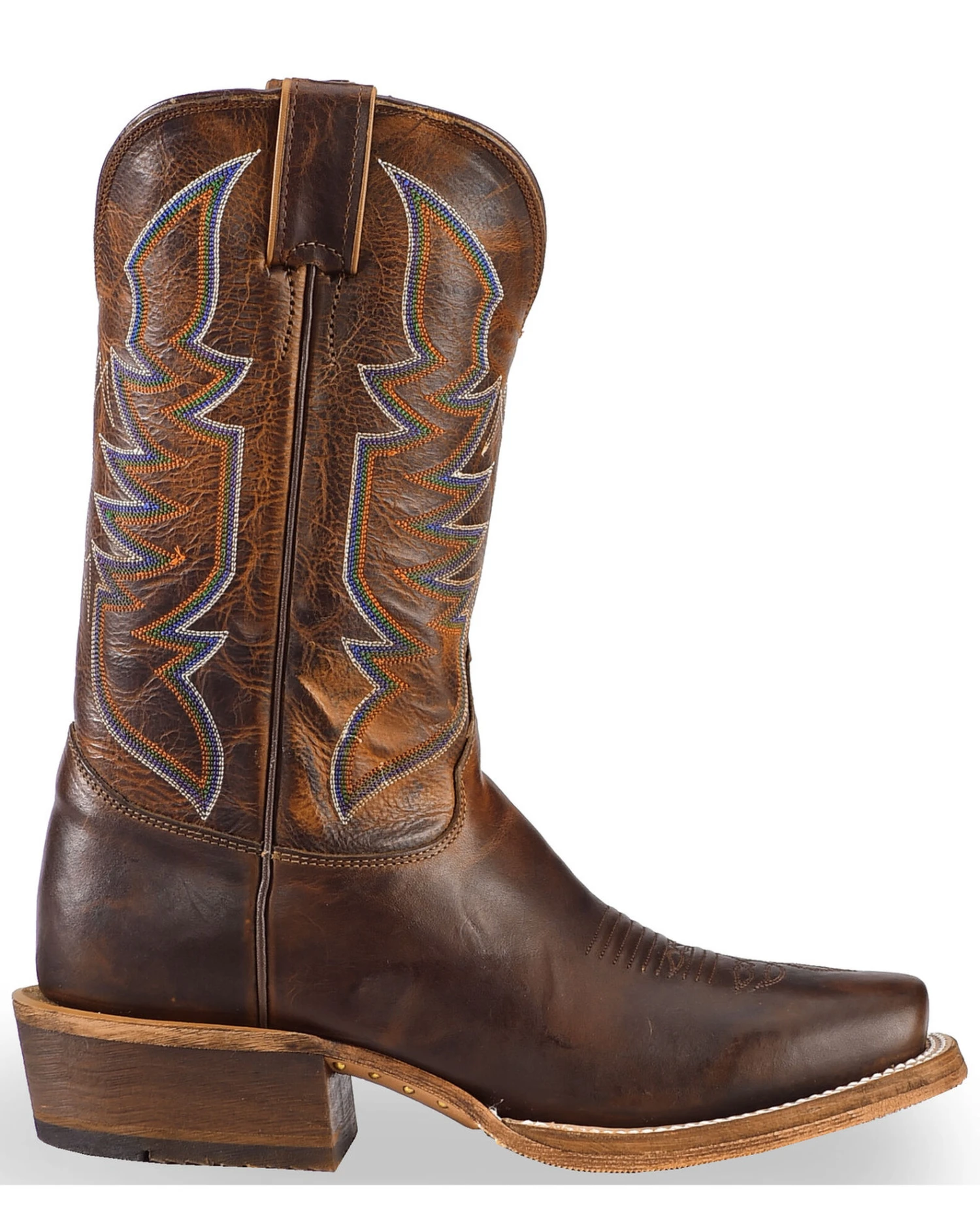 Justin Bent Rail Men's Navigator Western Boots - Square Toe - Image 2