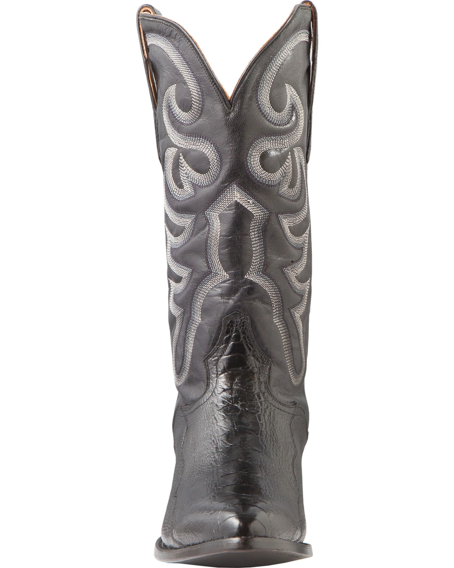El Dorado Men's Handmade Ostrich Leg Western Boots - Medium Toe - Image 4