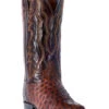 Dan Post Men's Pershing Brass Full Quill Ostrich Western Boots - Medium Toe