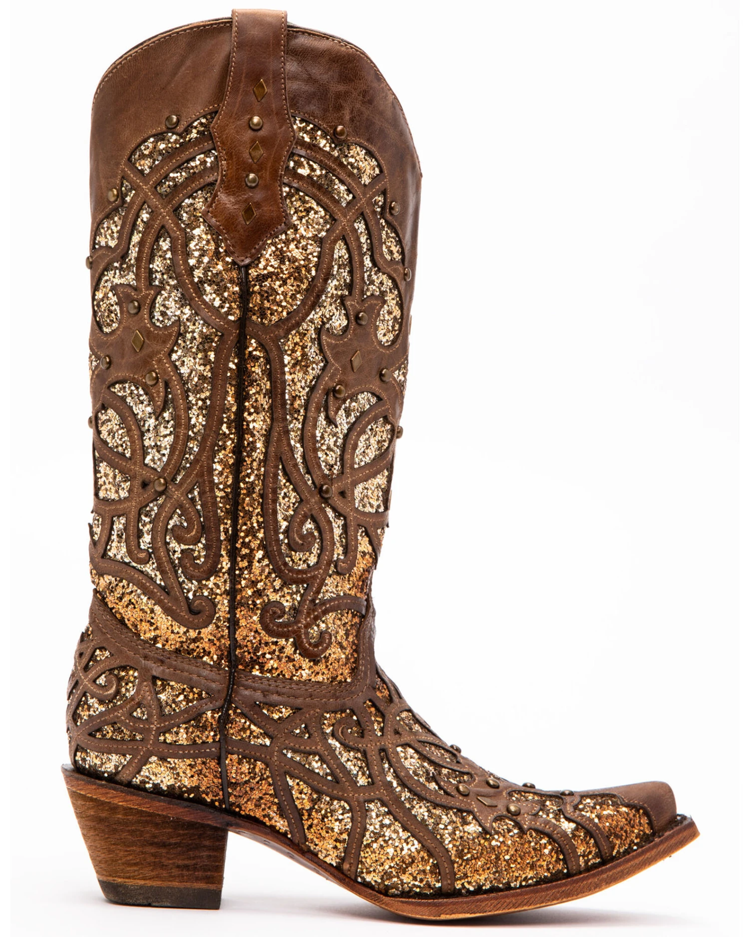 Corral Women's Golden Luminary Roots Western Boots - Snip Toe - Image 2