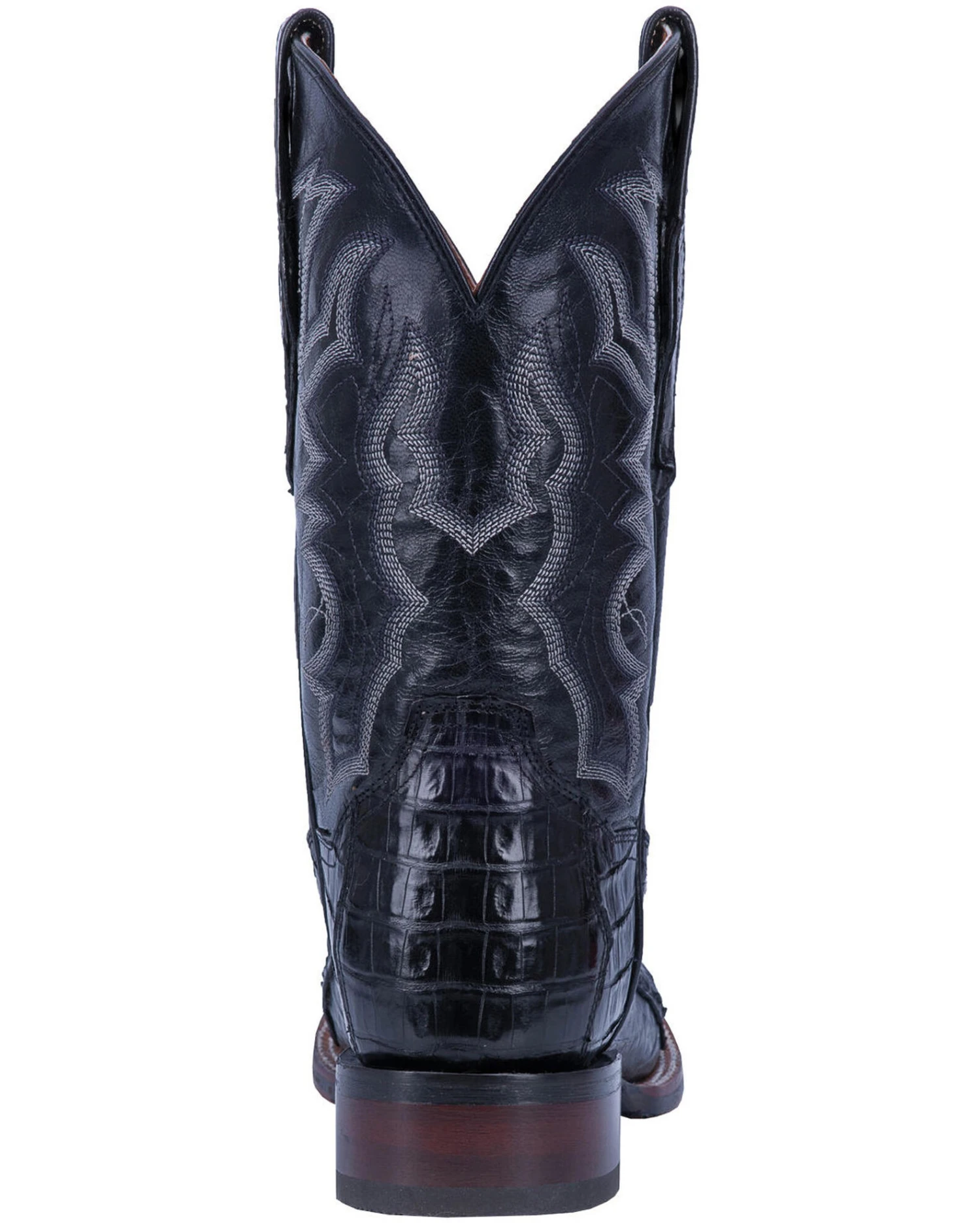 Dan Post Men's Kingsly Exotic Caiman Western Boots - Broad Square Toe - Image 4