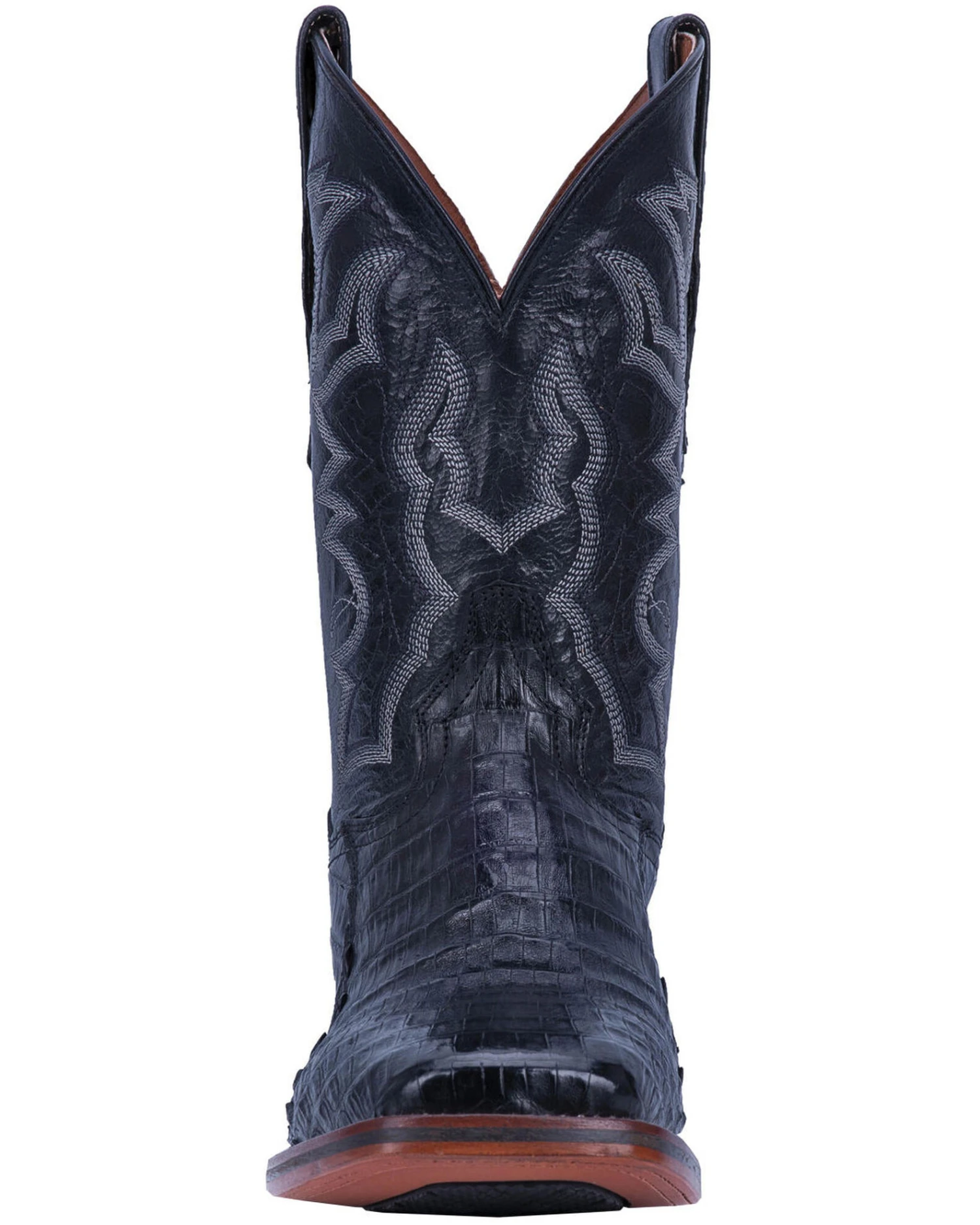 Dan Post Men's Kingsly Exotic Caiman Western Boots - Broad Square Toe - Image 5
