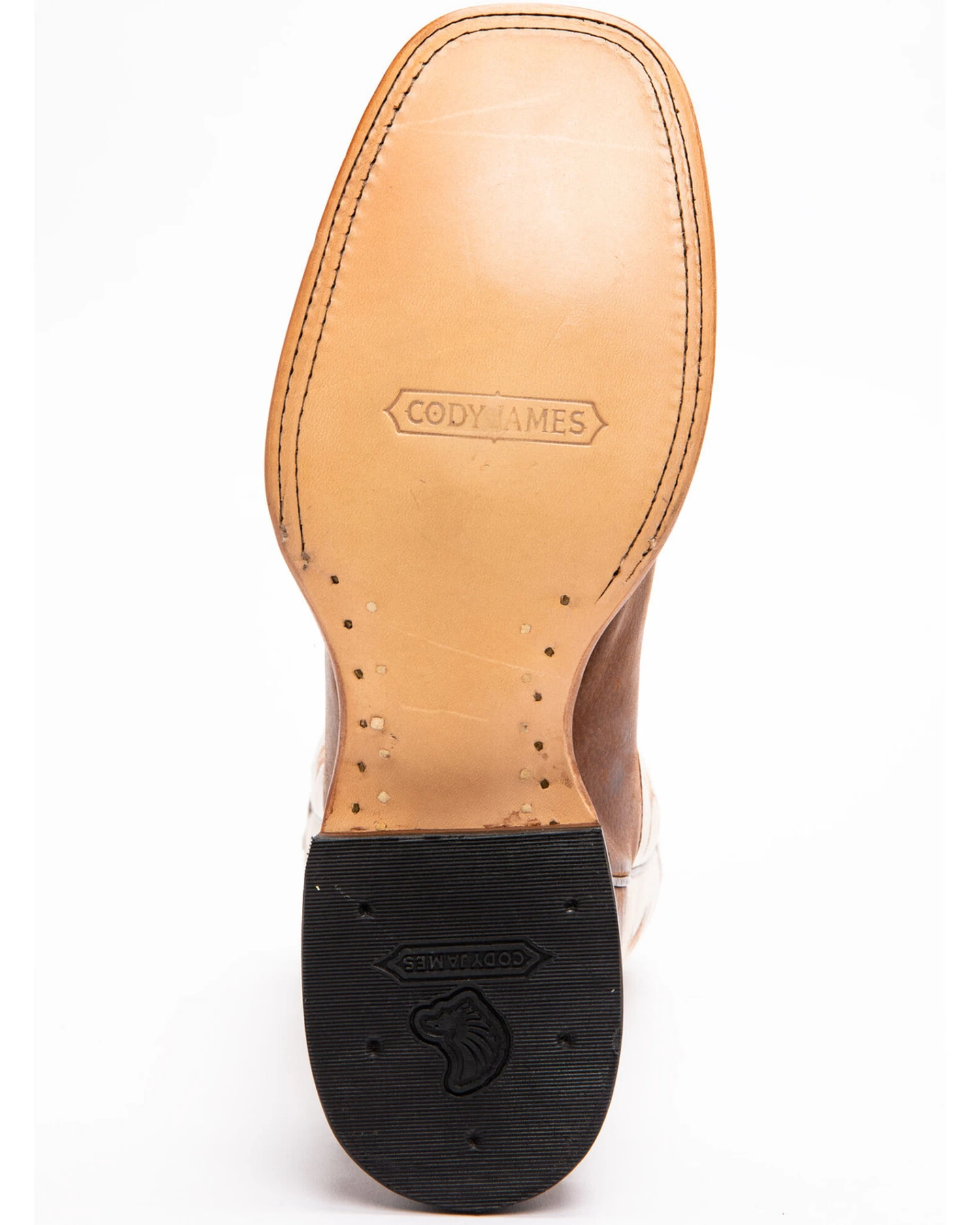 Cody James Men's Leather Western Boots - Broad Square Toe - Image 7