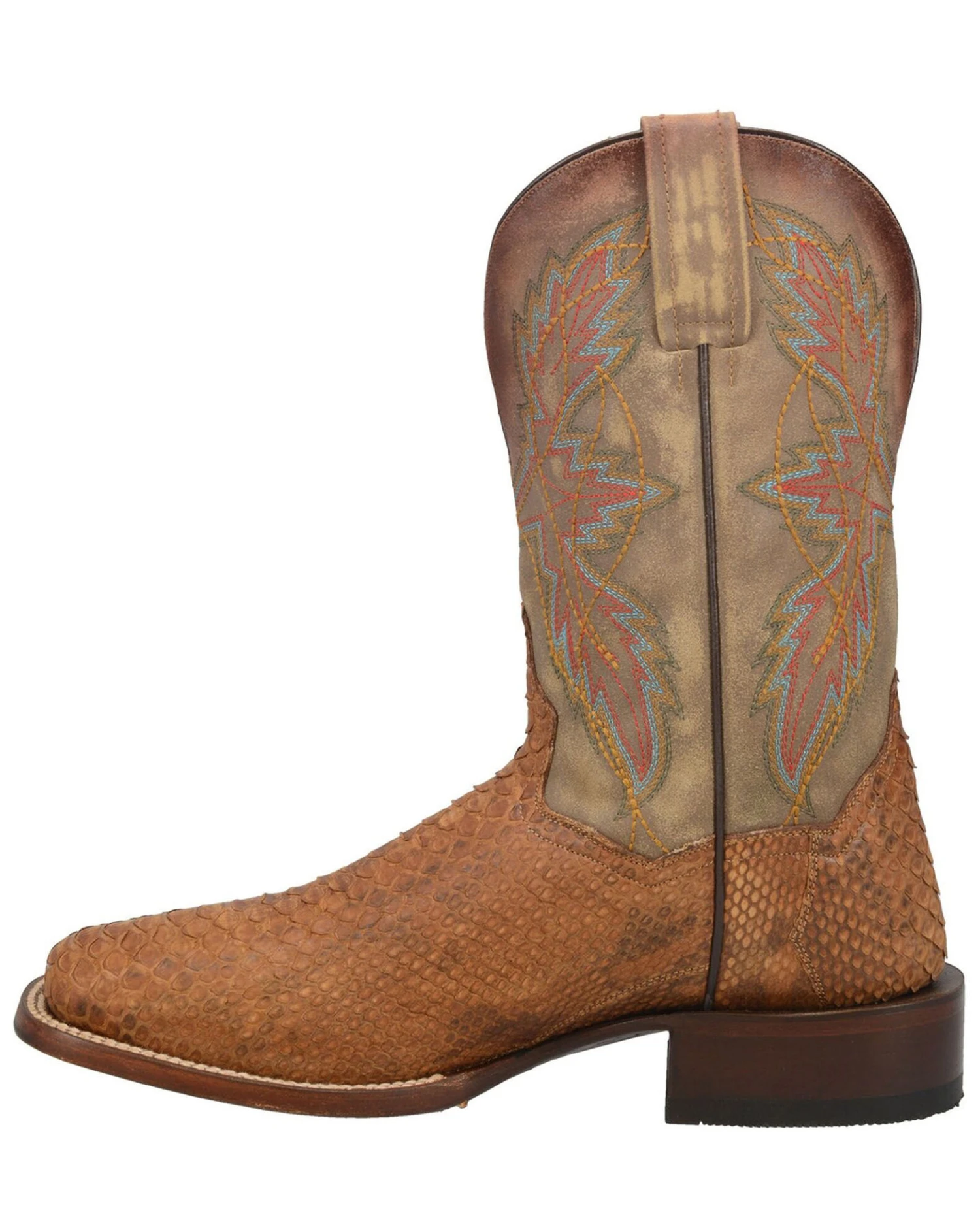 Dan Post Men's Dry Gulch Python Exotic Boots - Broad Square Toe - Image 3