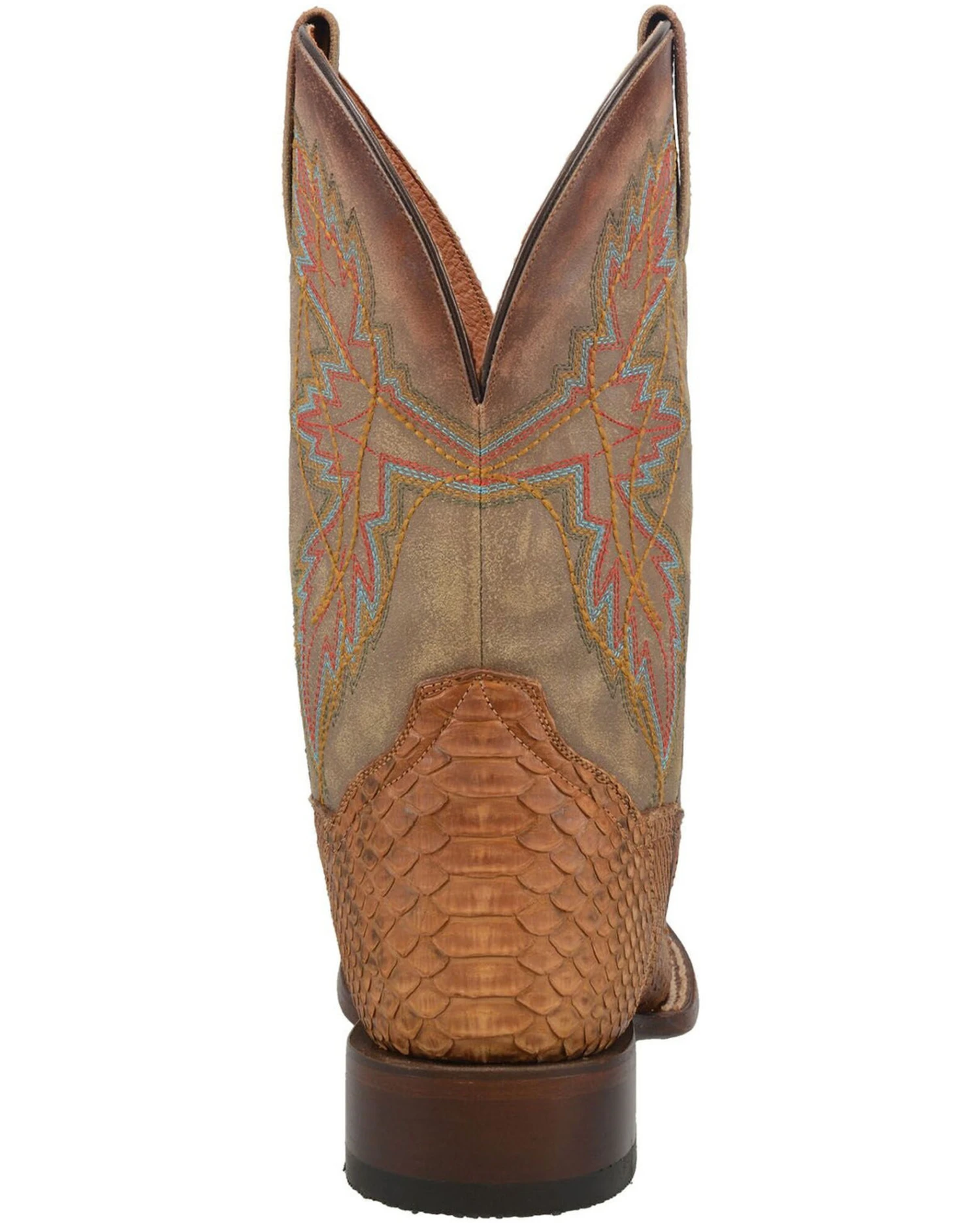 Dan Post Men's Dry Gulch Python Exotic Boots - Broad Square Toe - Image 4