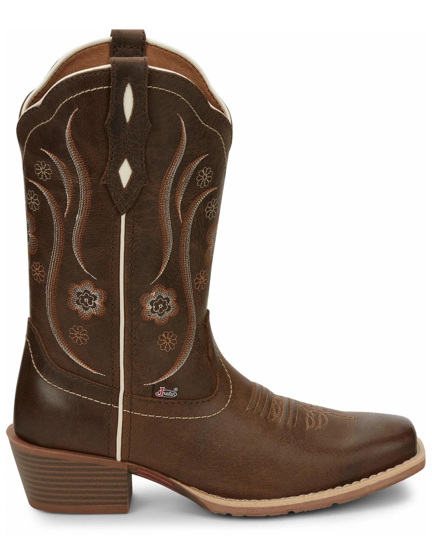 Justin Women's Jesse Brown Western Boots - Square Toe - Image 2