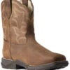 Ariat Women's Distressed Brown Anthem Shortie II H20 Full-Grain Western Boot - Square Toe 