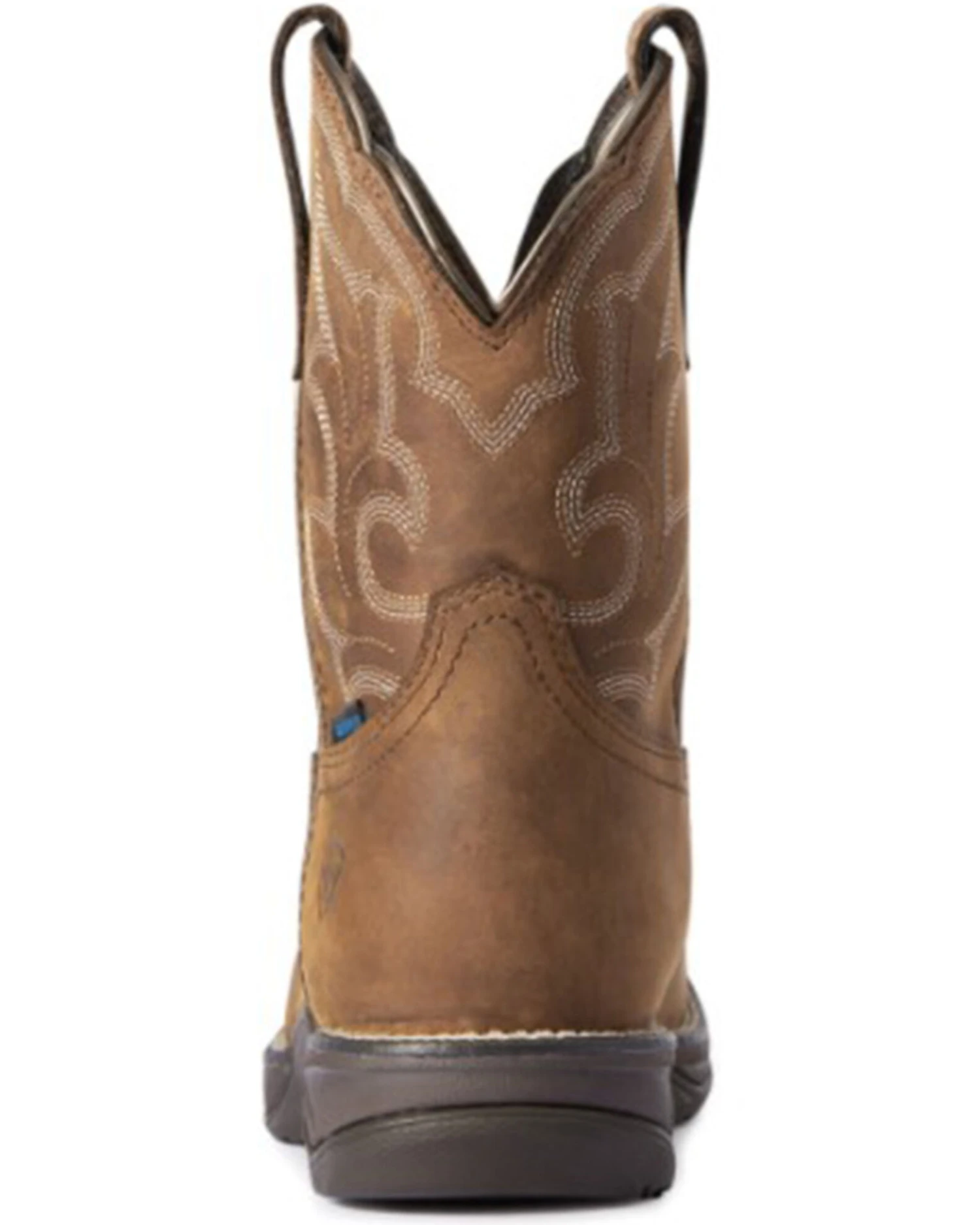 Ariat Women's Distressed Brown Anthem Shortie II H20 Full-Grain Western Boot - Square Toe - Image 3
