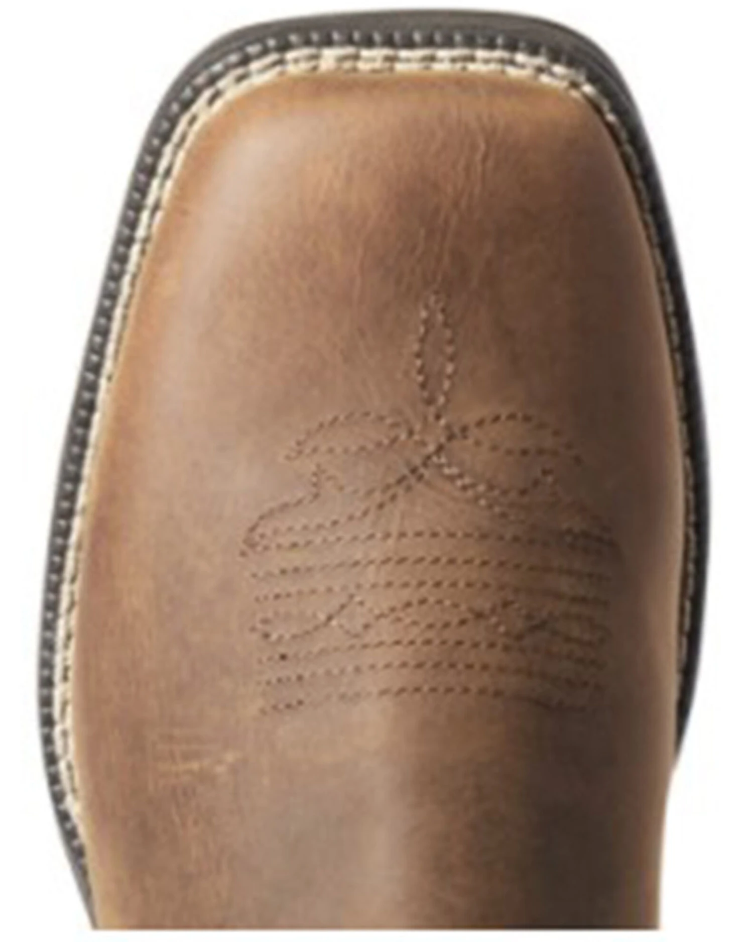 Ariat Women's Distressed Brown Anthem Shortie II H20 Full-Grain Western Boot - Square Toe - Image 4