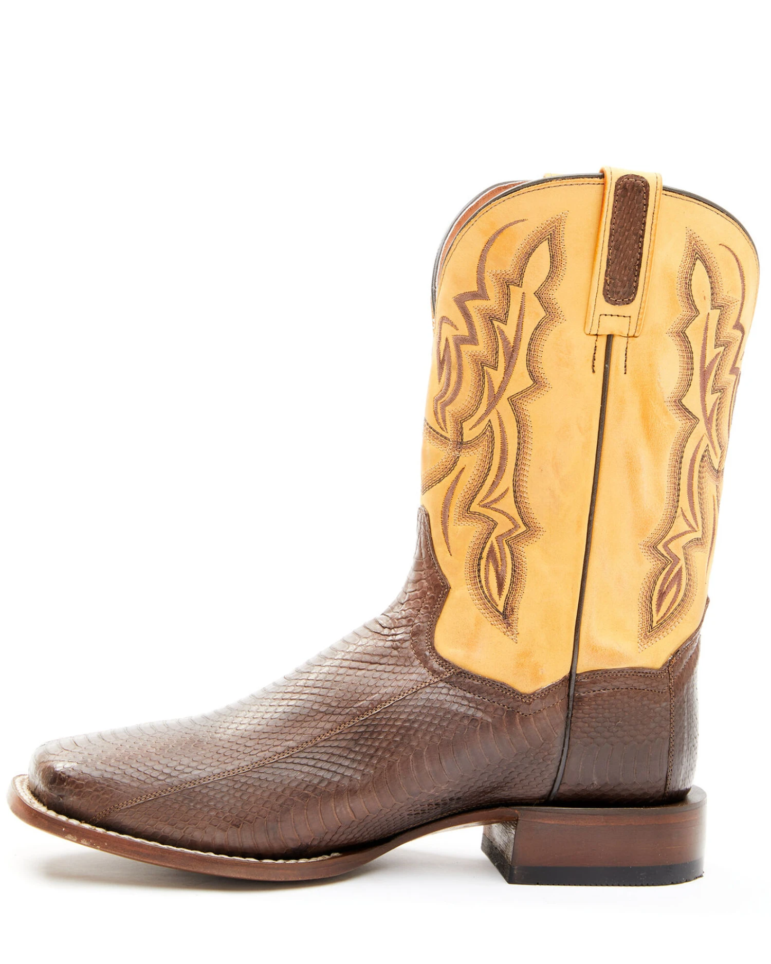 Dan Post Men's Exotic Snake Western Boots - Broad Square Toe - Image 3