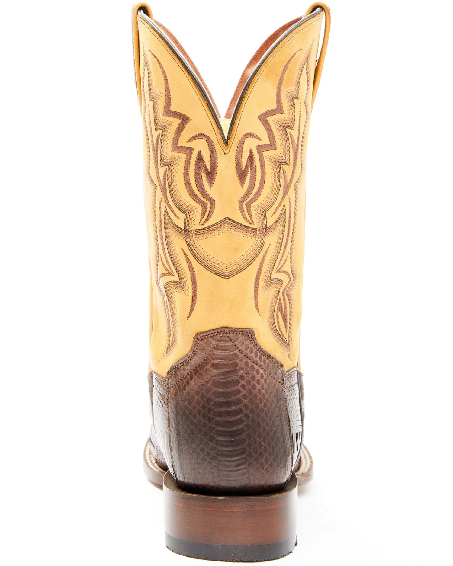 Dan Post Men's Exotic Snake Western Boots - Broad Square Toe - Image 5