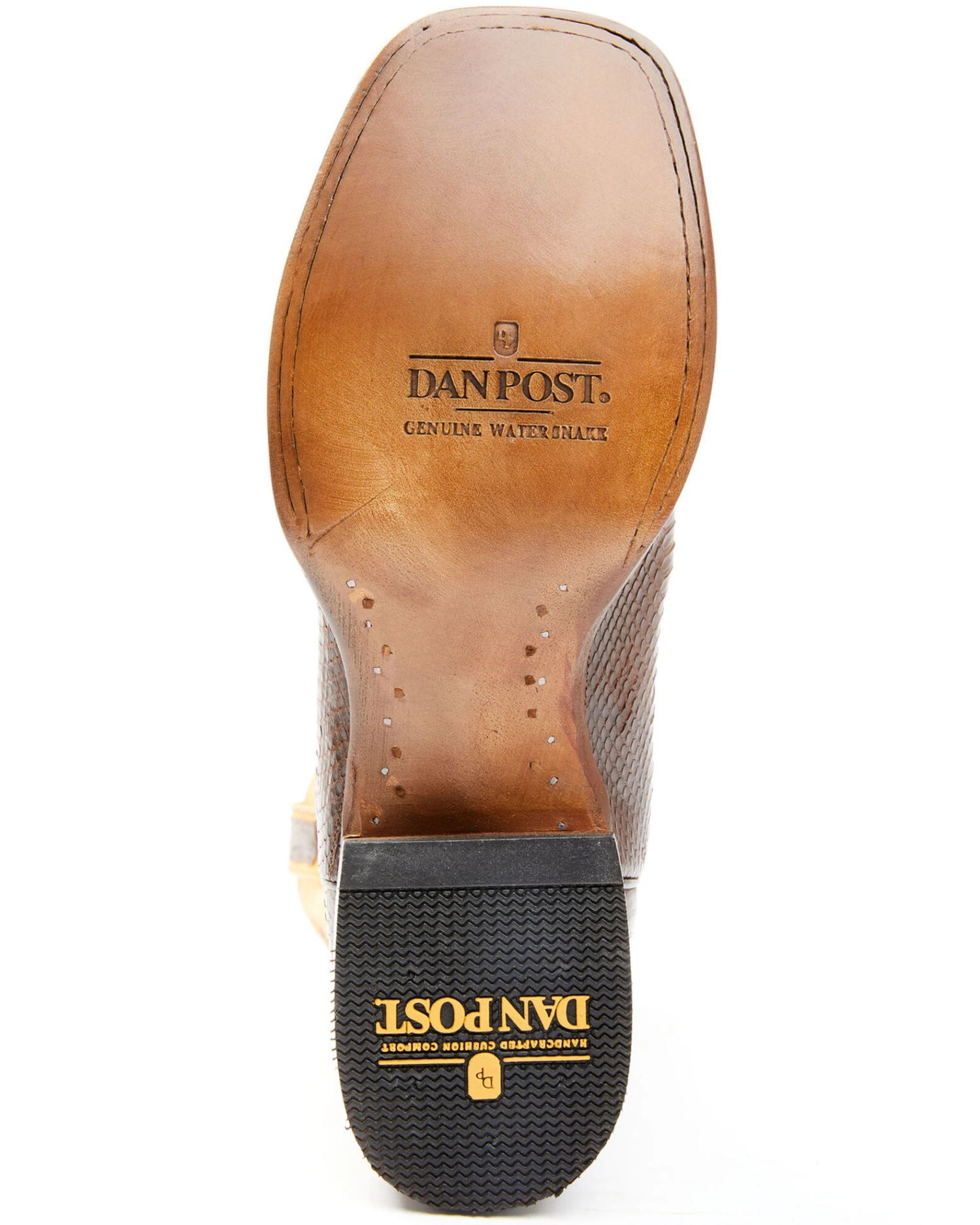 Dan Post Men's Exotic Snake Western Boots - Broad Square Toe - Image 7
