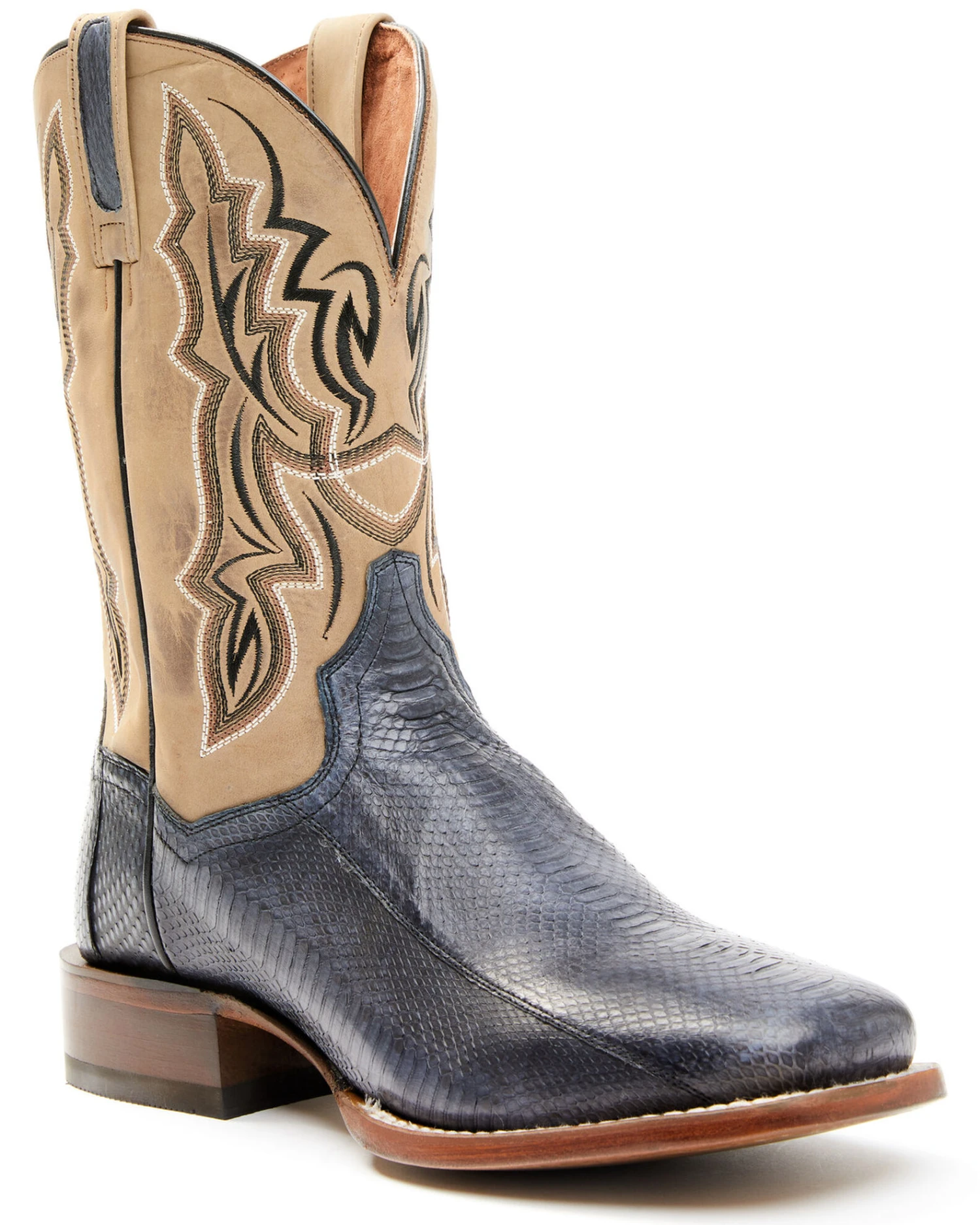 Dan Post Men's Exotic Snake Skin Western Boots - Broad Square Toe