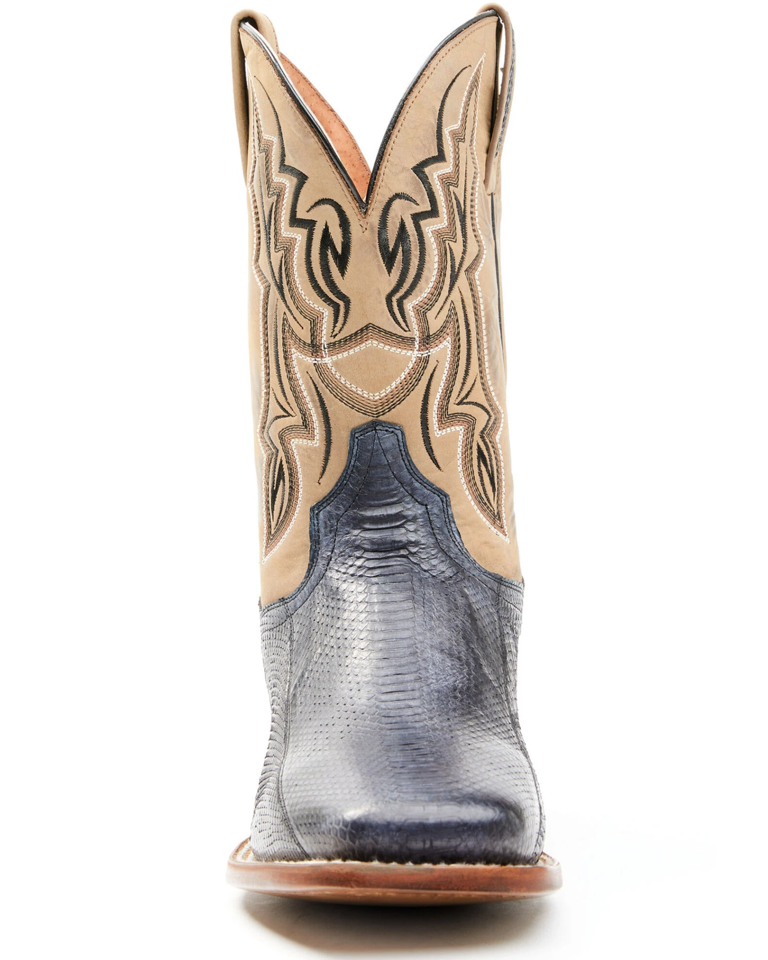 Dan Post Men's Exotic Snake Skin Western Boots - Broad Square Toe - Image 4