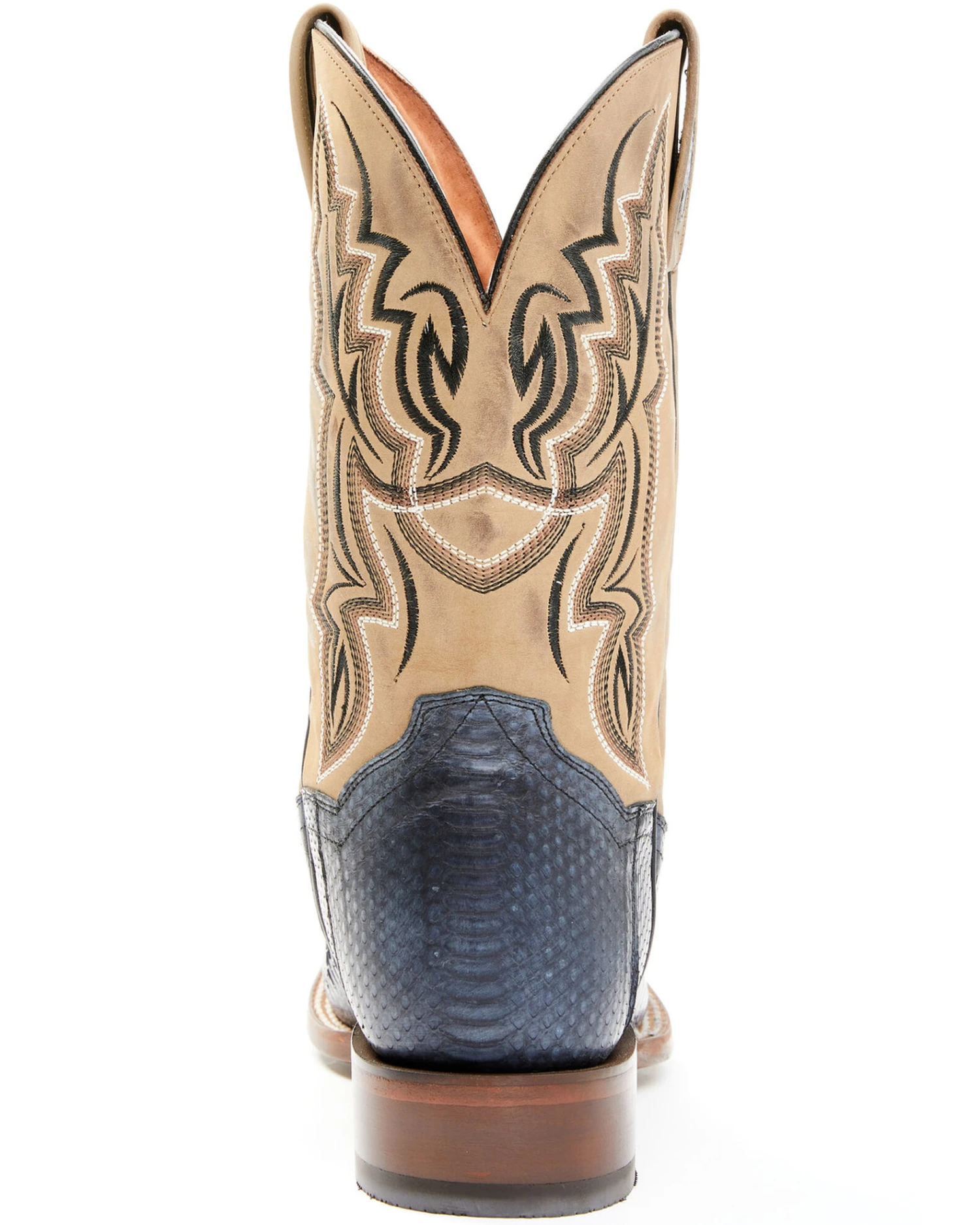 Dan Post Men's Exotic Snake Skin Western Boots - Broad Square Toe - Image 5