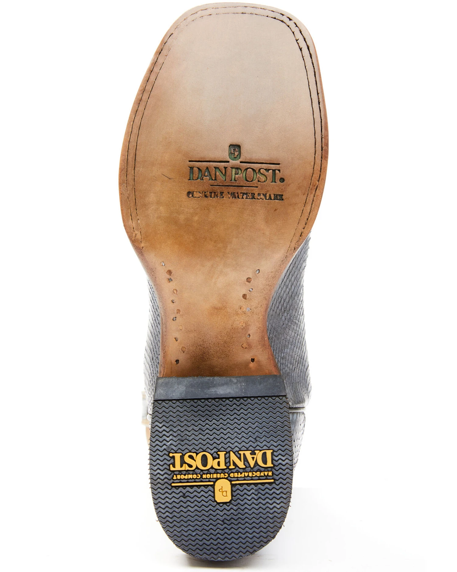 Dan Post Men's Exotic Snake Skin Western Boots - Broad Square Toe - Image 7