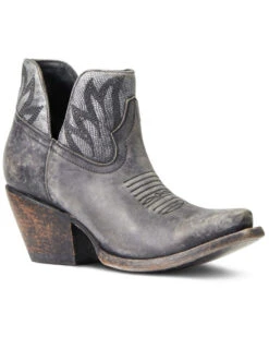 Ariat Women's Naturally Distressed Western Booties - Snip Toe 
