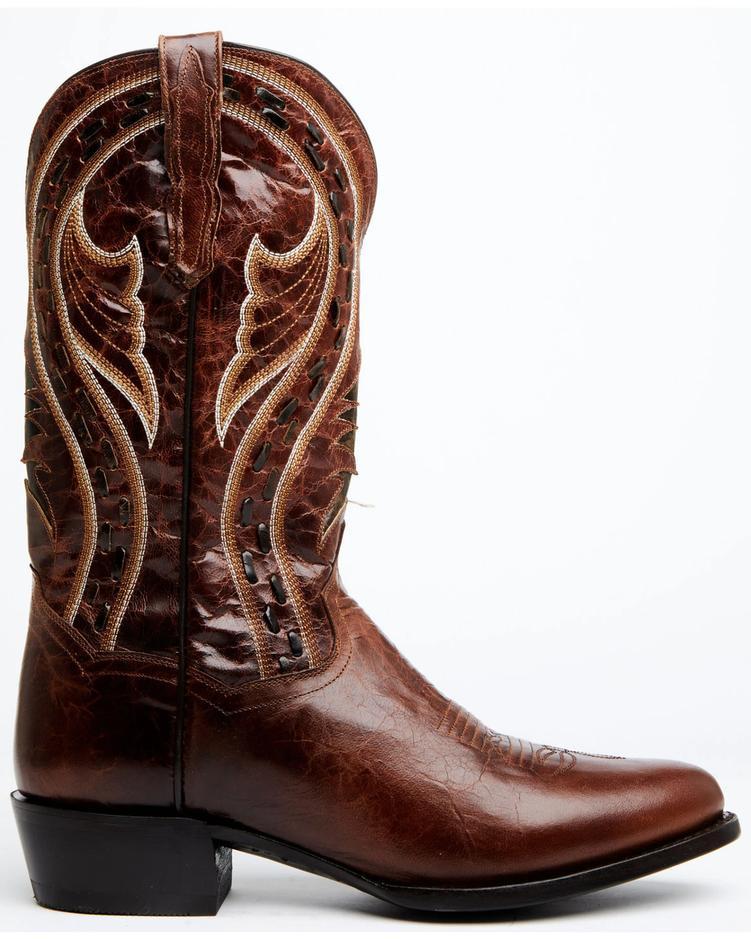 Dan Post Men's Swirled Embroidery Western Boots - Medium Toe - Image 2