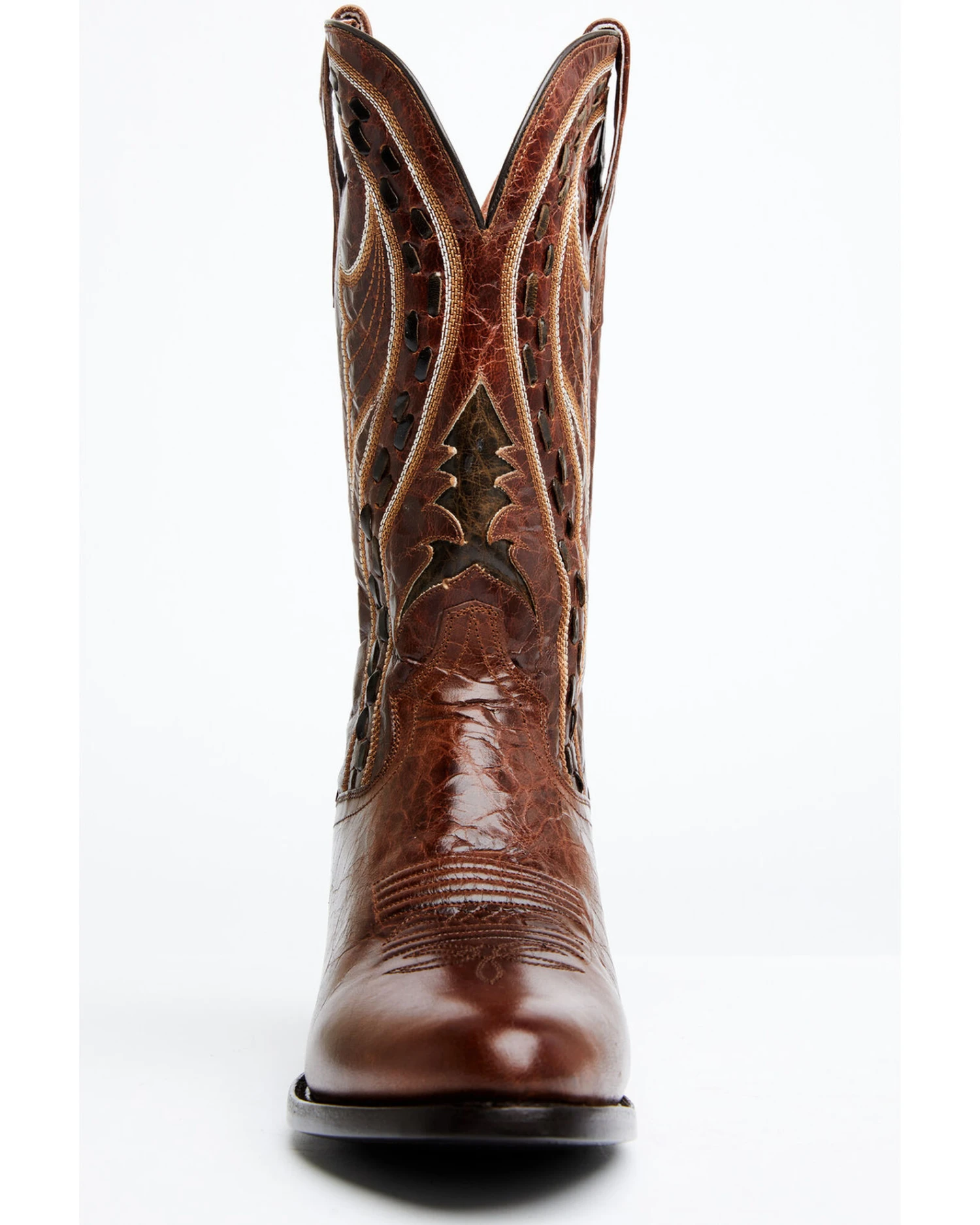 Dan Post Men's Swirled Embroidery Western Boots - Medium Toe - Image 4