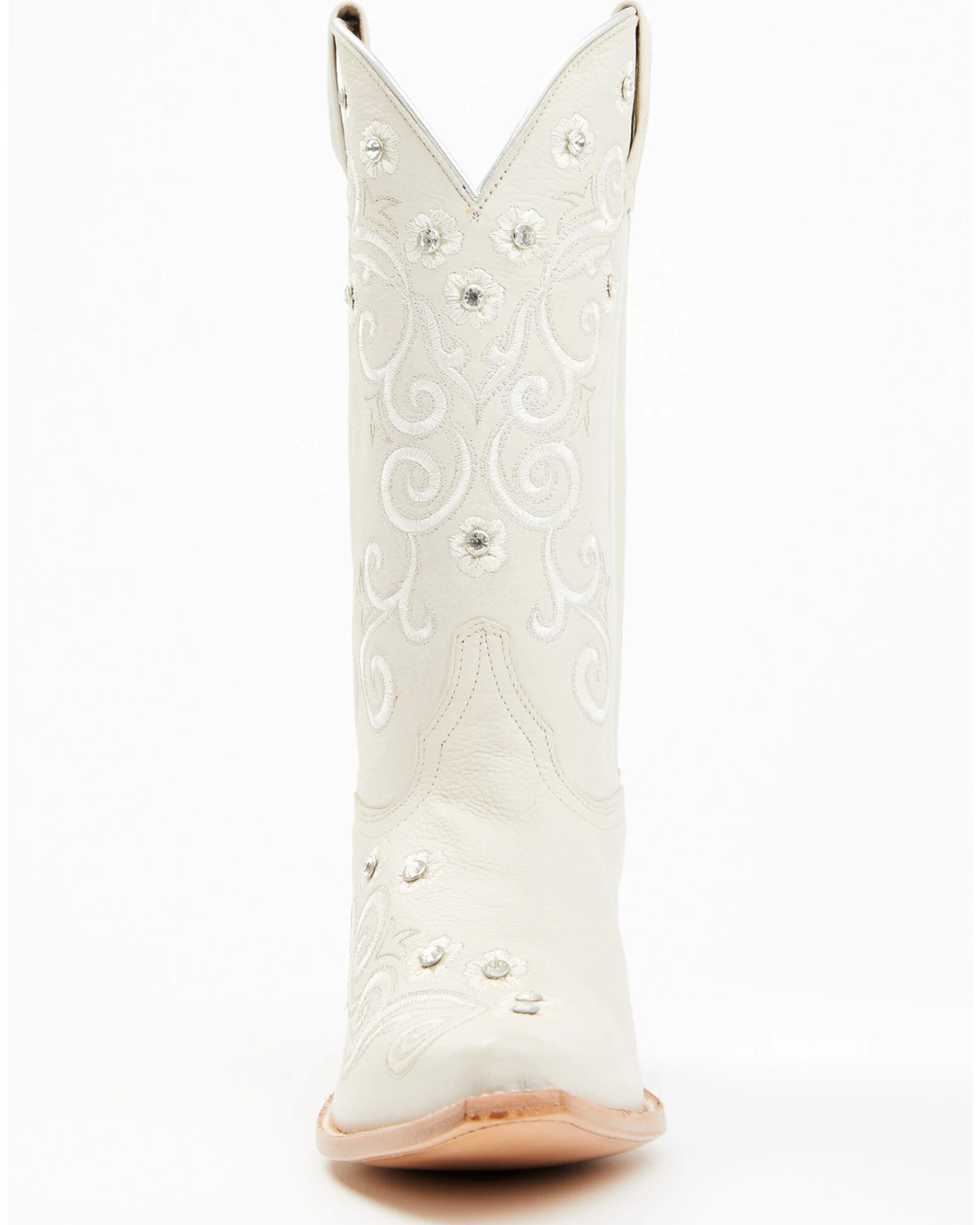 Shyanne Women's Victoria Hueso Studded Stitched Western Boots - Snip Toe - Image 4