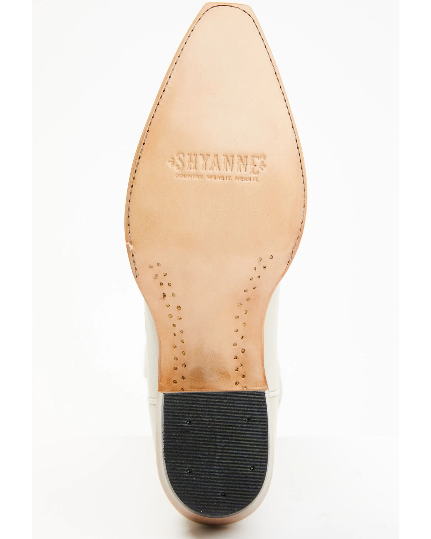 Shyanne Women's Victoria Hueso Studded Stitched Western Boots - Snip Toe - Image 7