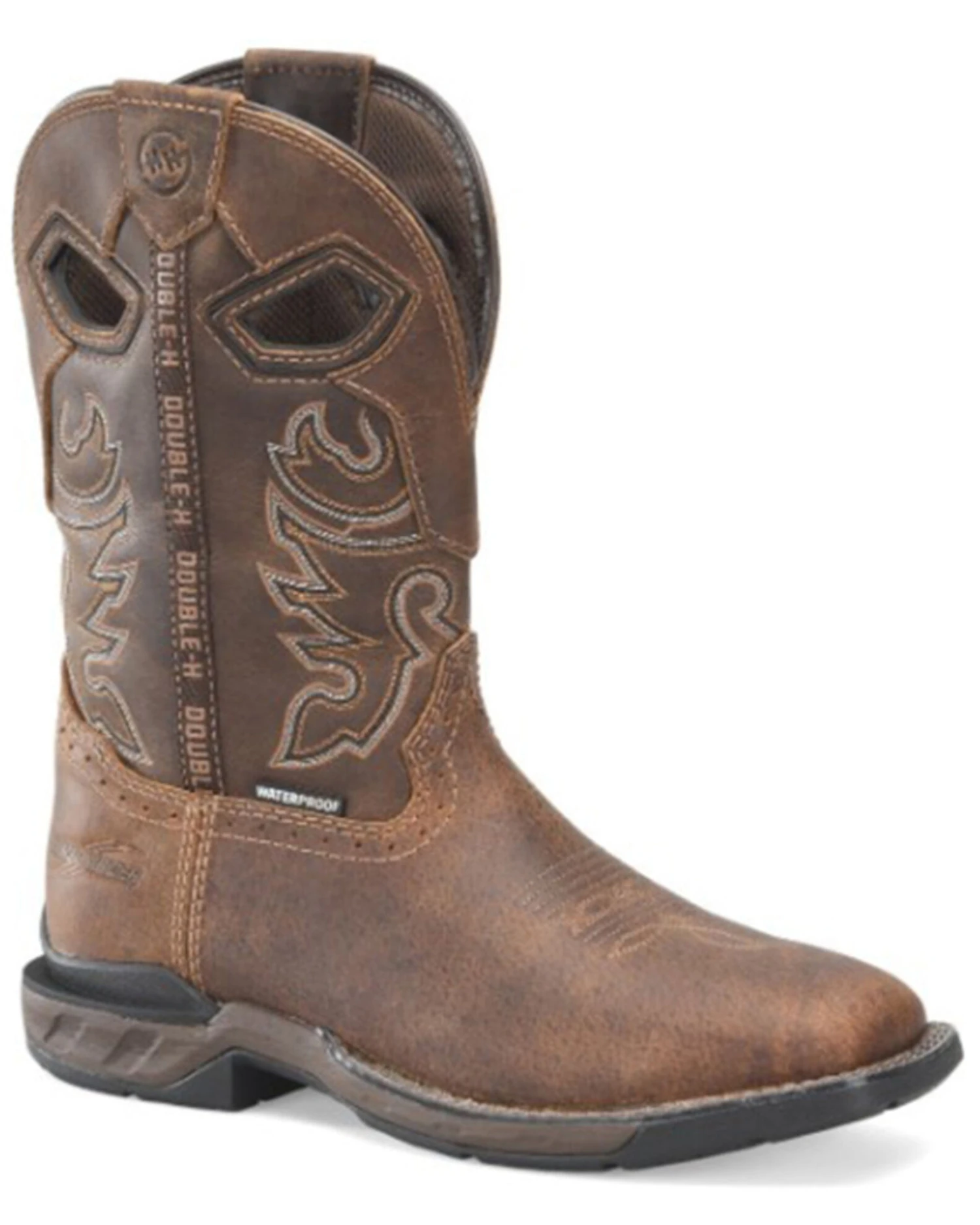 Double H Men's Wilmore Phantom Rider Waterproof Performance Western Boots - Broad Square Toe