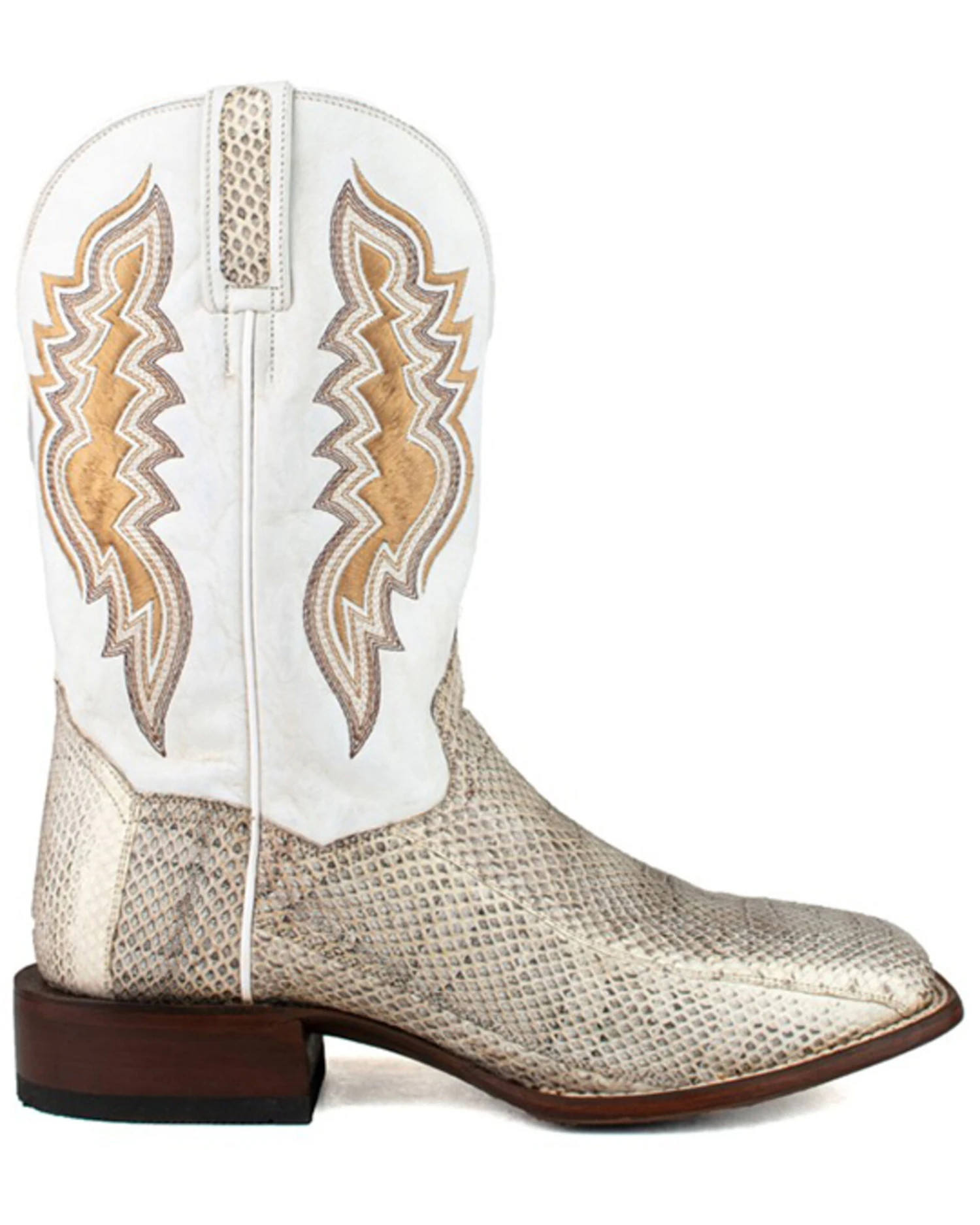 Dan Post Men's Exotic Water Snake Western Boots - Broad Square Toe - Image 2