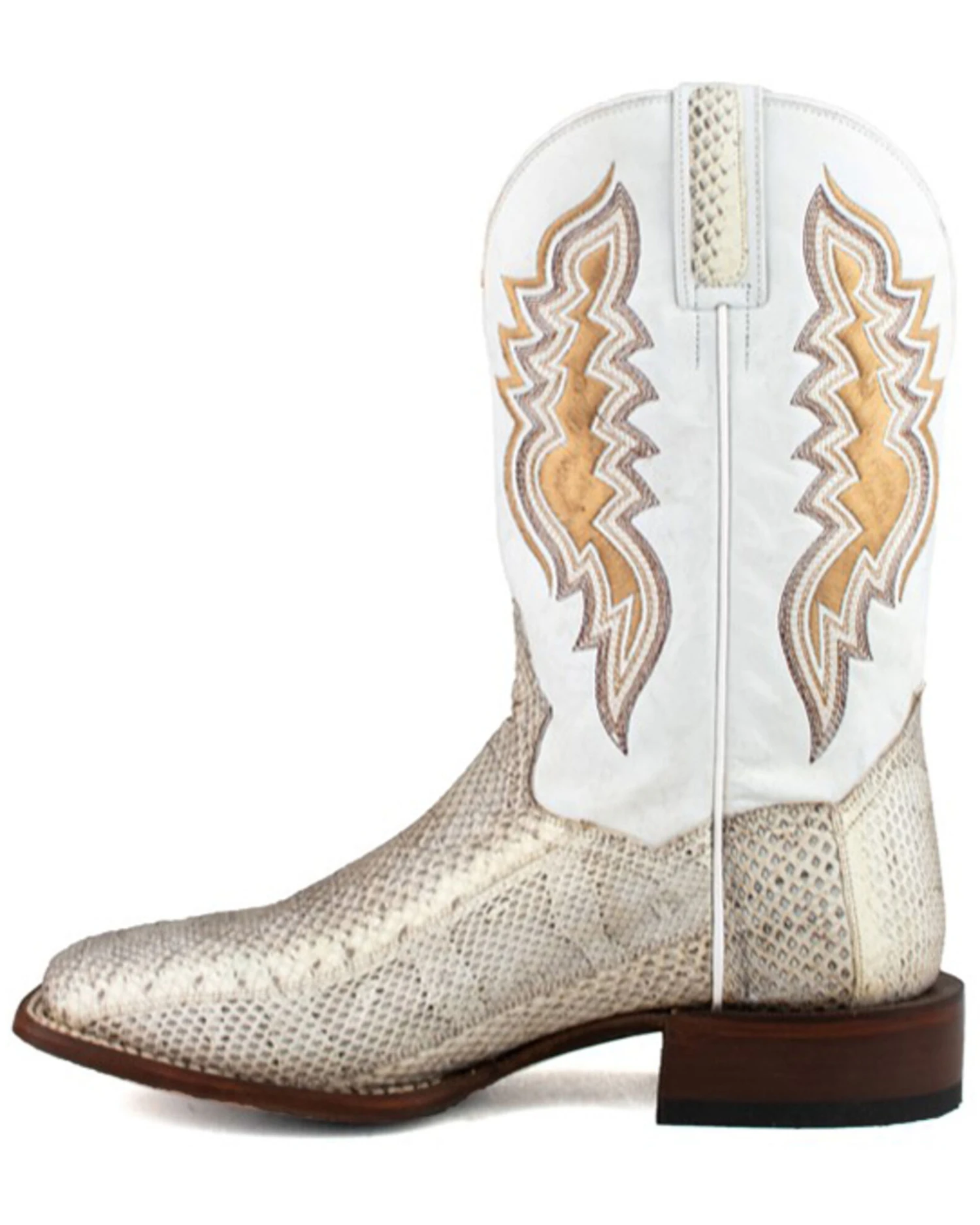 Dan Post Men's Exotic Water Snake Western Boots - Broad Square Toe - Image 3