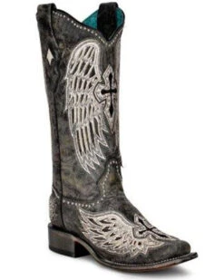 Corral Women's Cross & Wings Tall Western Boots - Square Toe