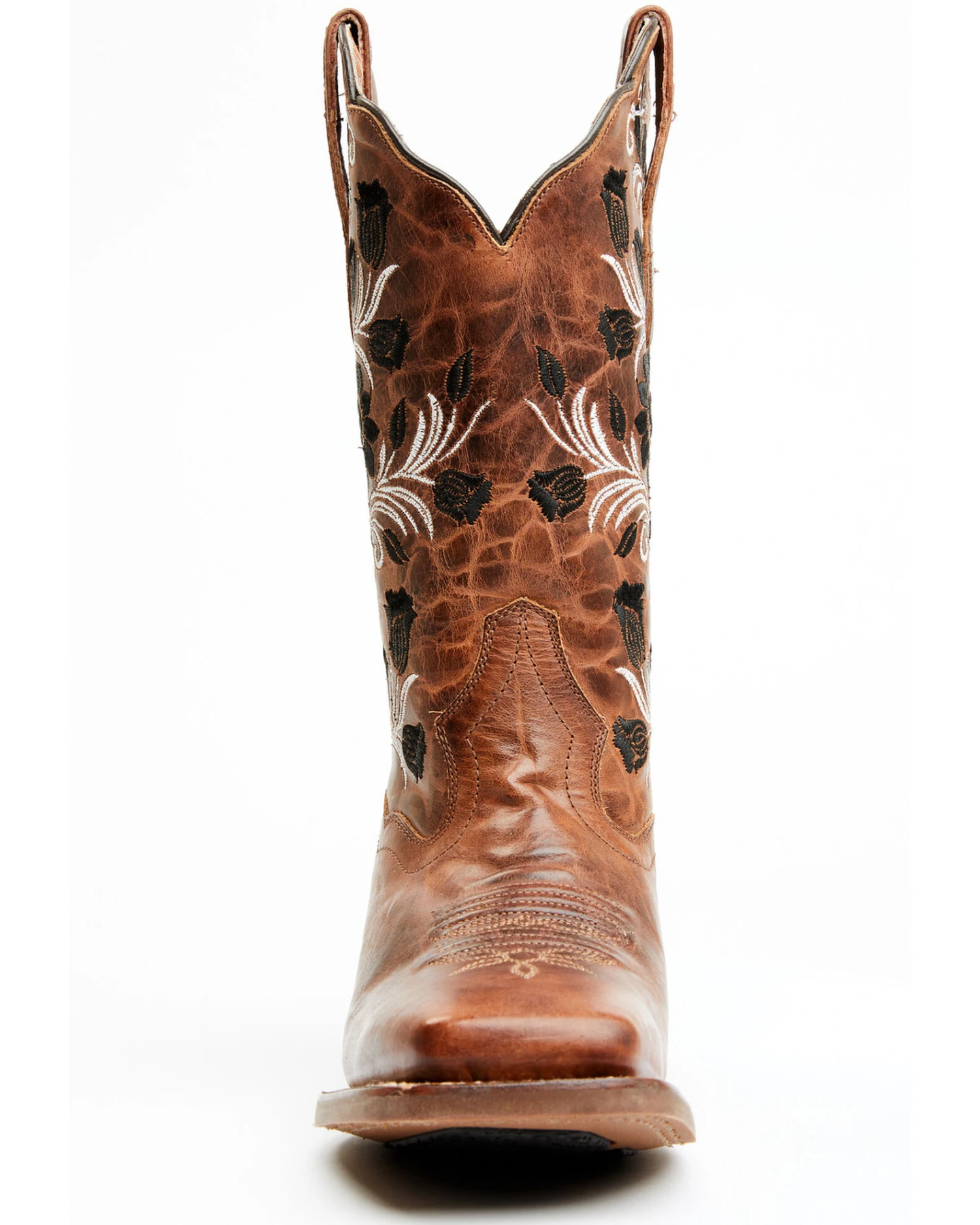 Dan Post Women's Athena Floral Embroidered Western Performance Boots - Broad Square Toe - Image 4