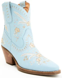 Dingo Women's Primrose Embroidered Leather Western Fashion Booties - Snip ToeÂ