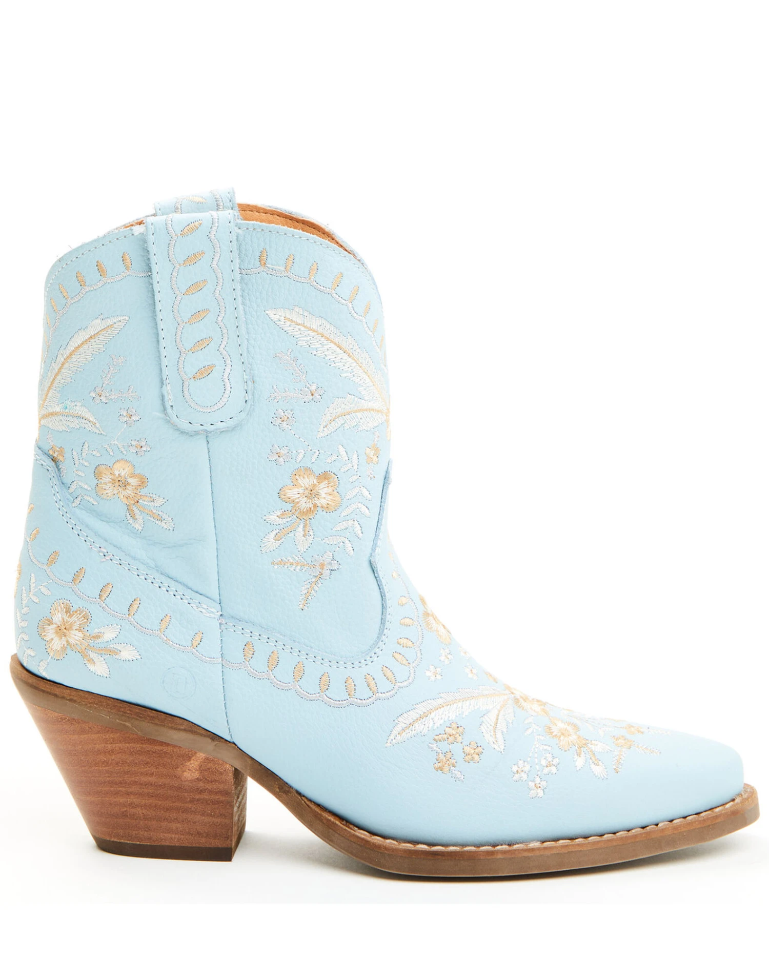 Dingo Women's Primrose Embroidered Leather Western Fashion Booties - Snip Toe - Image 2