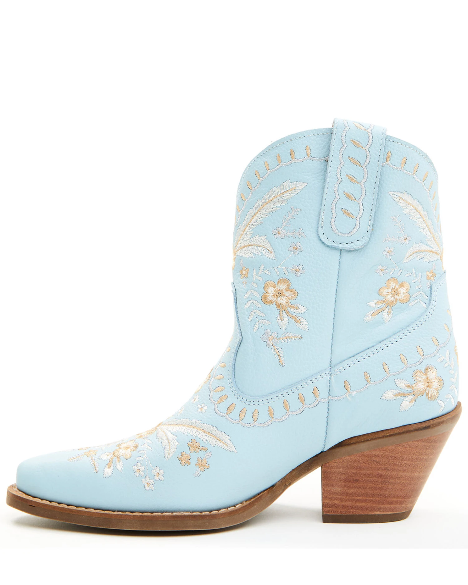 Dingo Women's Primrose Embroidered Leather Western Fashion Booties - Snip Toe - Image 3