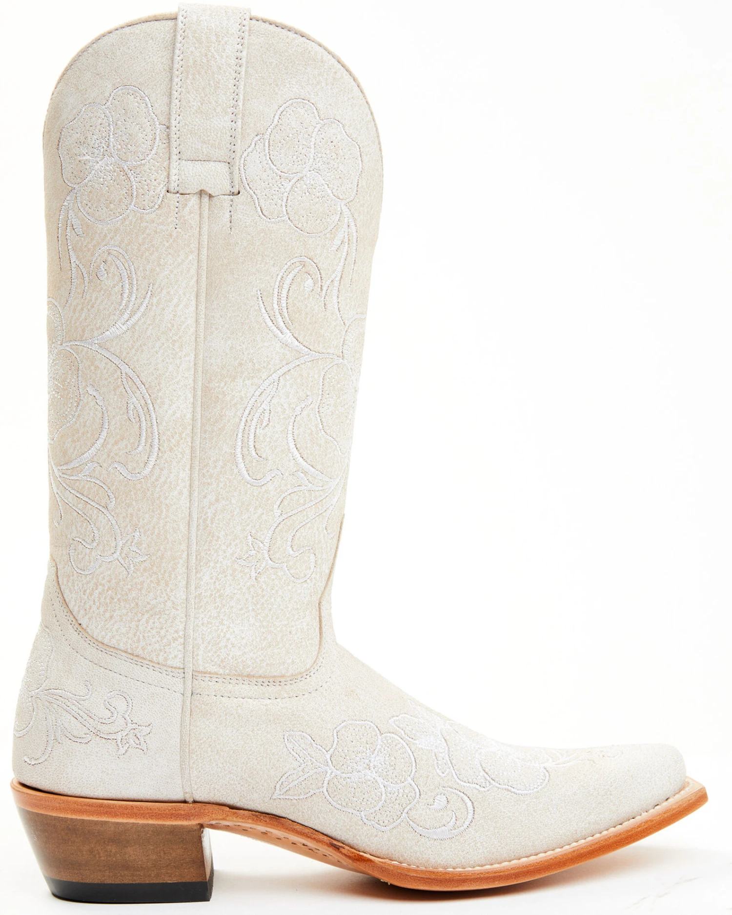 Shyanne Women's Lasy Floral Embroidered Western Boots - Snip Toe - Image 2
