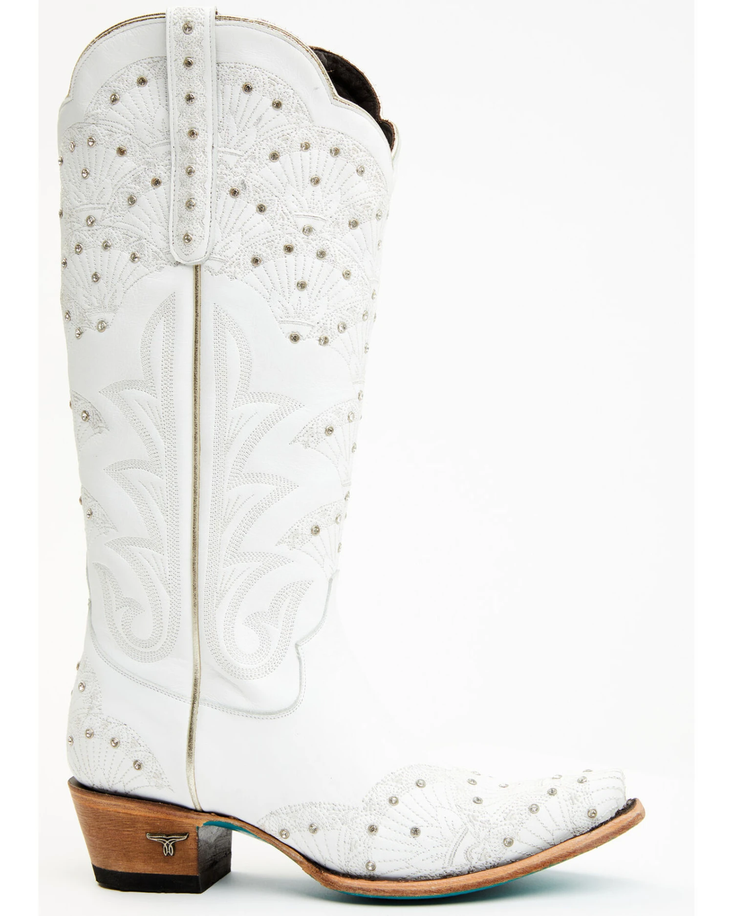 Boot Barn X Lane Women's Exclusive Calypso Leather Western Bridal Boots - Snip Toe - Image 2