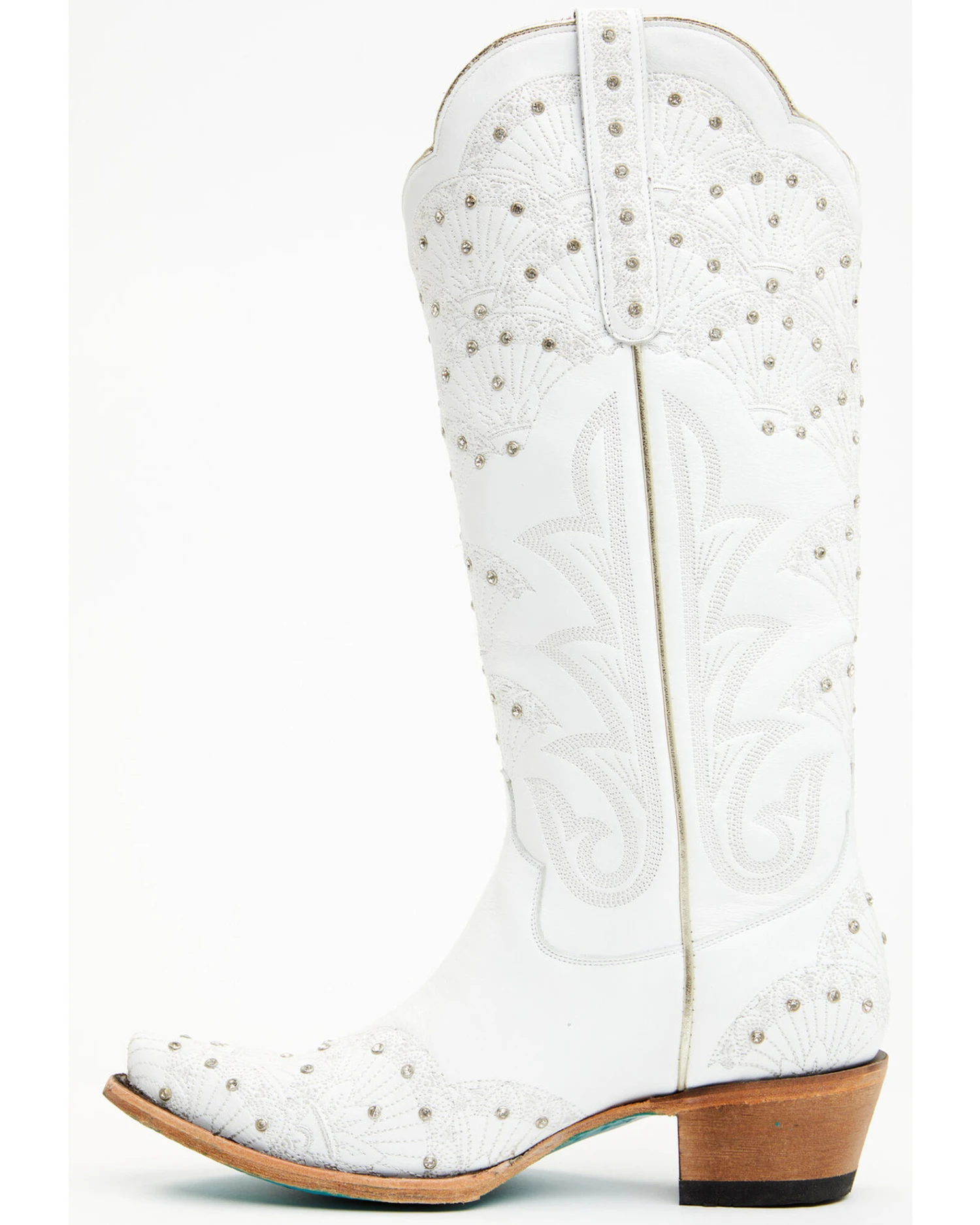 Boot Barn X Lane Women's Exclusive Calypso Leather Western Bridal Boots - Snip Toe - Image 3